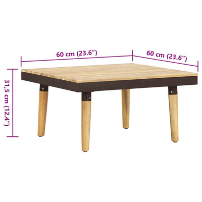 8-Seater Garden Lounge Set with Cushions Solid Acacia Wood