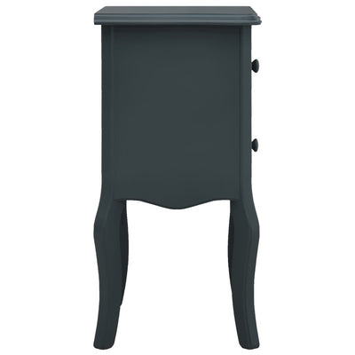 Bedside Cabinet Grey 43x32x65 cm MDF