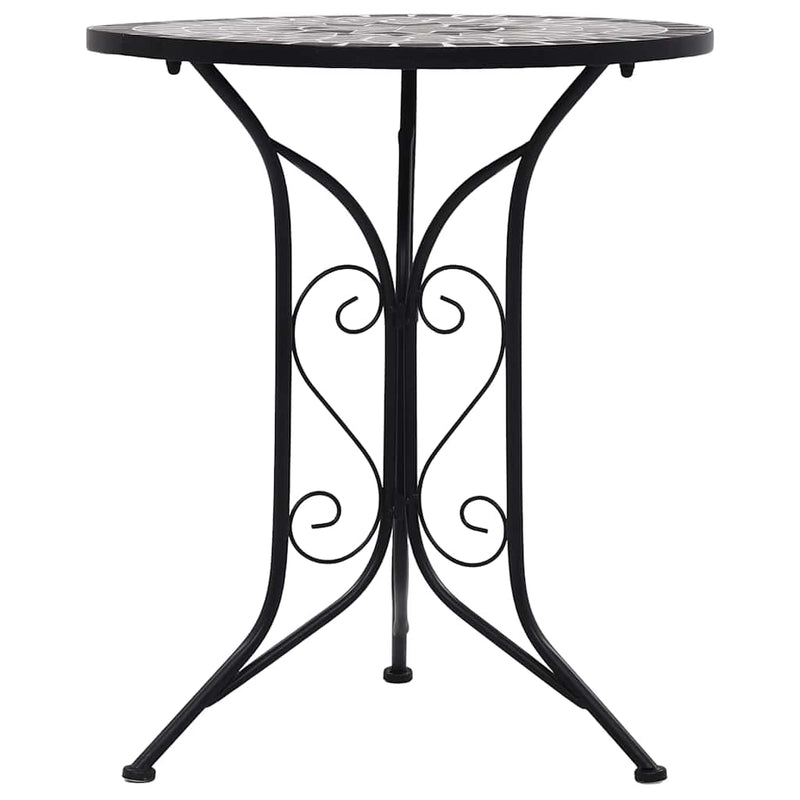 Mosaic Bistro Table Grey 61cm Ceramic