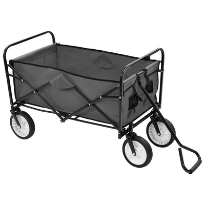 Folding Hand Trolley Steel Grey