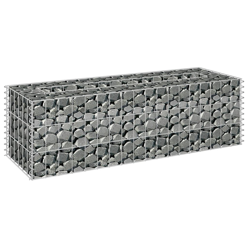 Gabion Raised Bed Galvanised Steel 90x30x30 cm