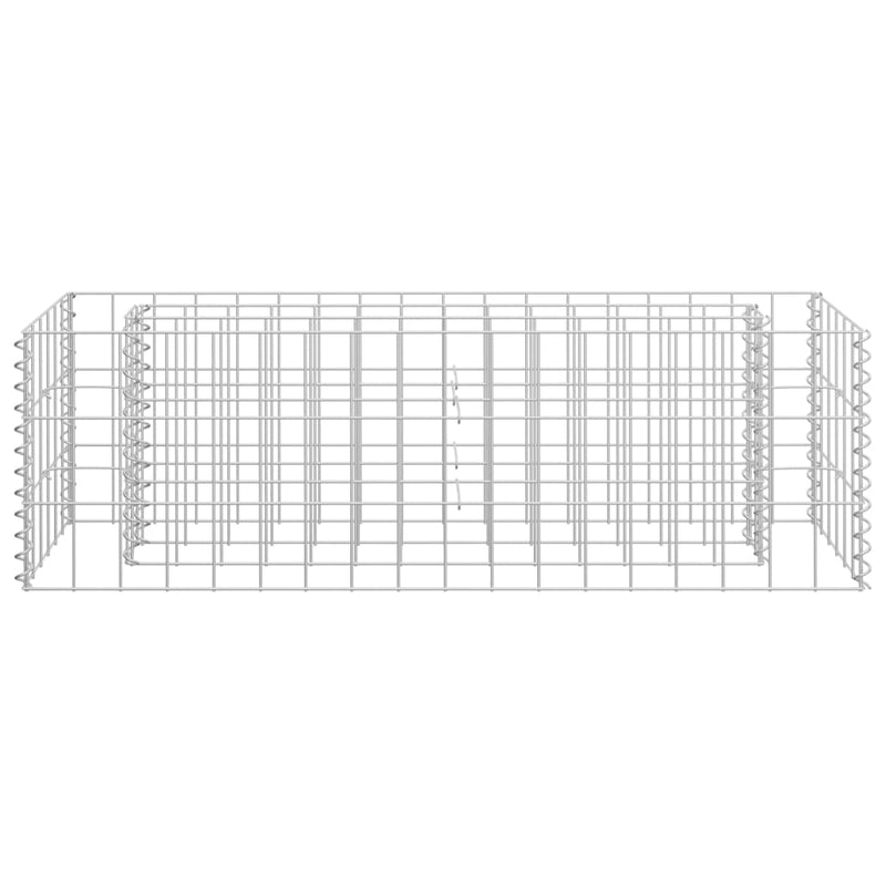 Gabion Raised Bed Galvanised Steel 90x30x30 cm