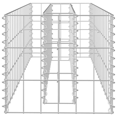 Gabion Raised Bed Galvanised Steel 90x30x30 cm