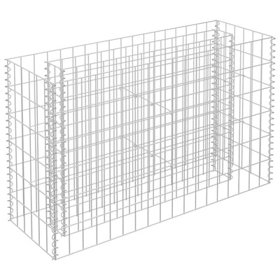 Gabion Raised Bed Galvanised Steel 90x30x60 cm