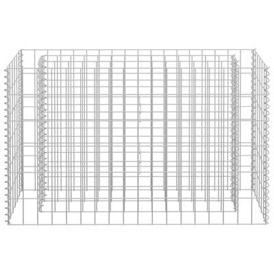 Gabion Raised Bed Galvanised Steel 90x30x60 cm