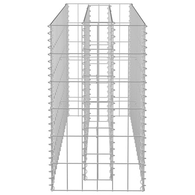 Gabion Raised Bed Galvanised Steel 90x30x60 cm