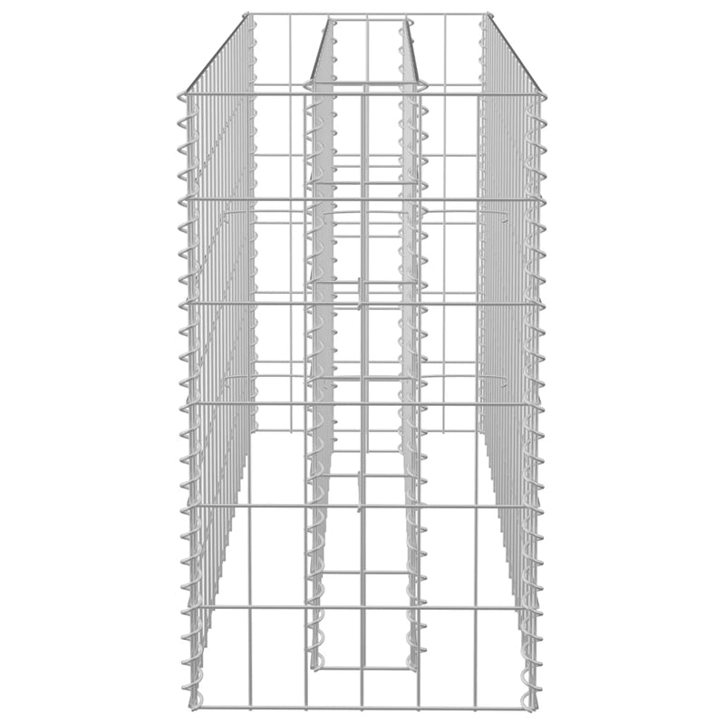 Gabion Raised Bed Galvanised Steel 90x30x60 cm