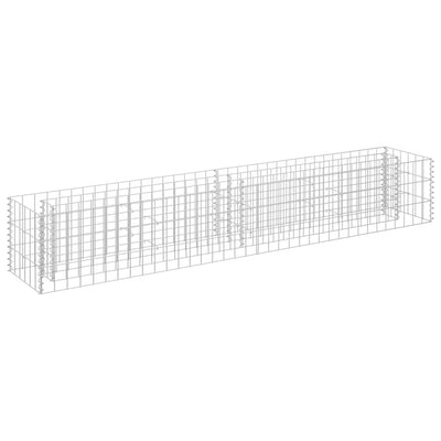 Gabion Raised Bed Galvanised Steel 180x30x30 cm