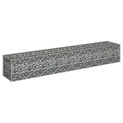 Gabion Raised Bed Galvanised Steel 180x30x30 cm