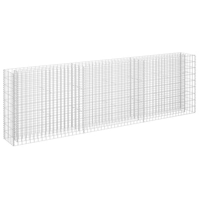 Gabion Raised Bed Galvanised Steel 270x30x90 cm