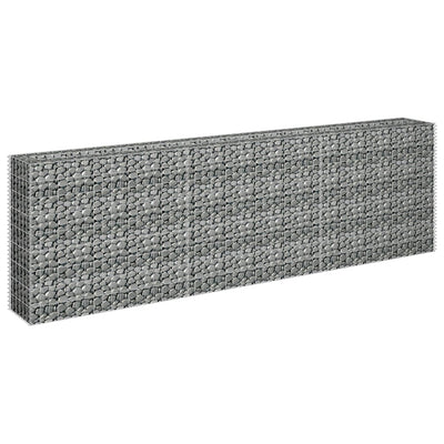 Gabion Raised Bed Galvanised Steel 270x30x90 cm