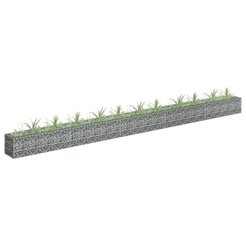 Gabion Raised Bed Galvanised Steel 450x30x30 cm