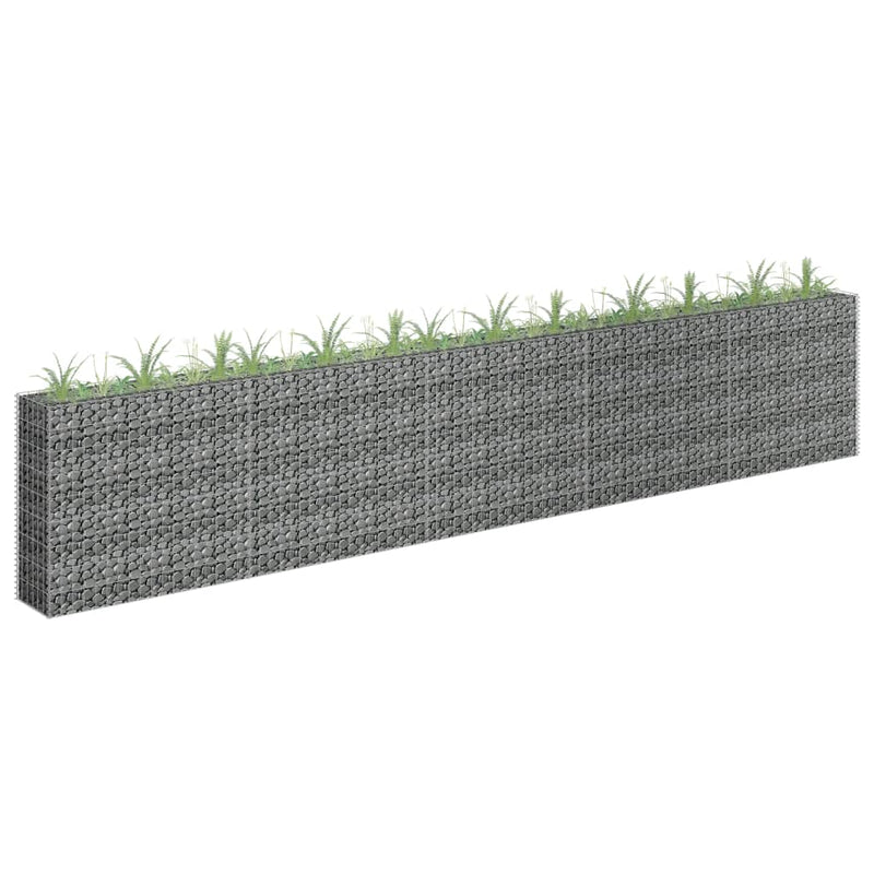 Gabion Raised Bed Galvanised Steel 450x30x90 cm