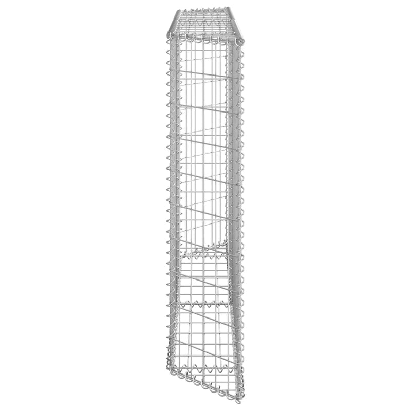 Trapezium Gabion Raised Bed Galvanised Steel 150x20x100 cm