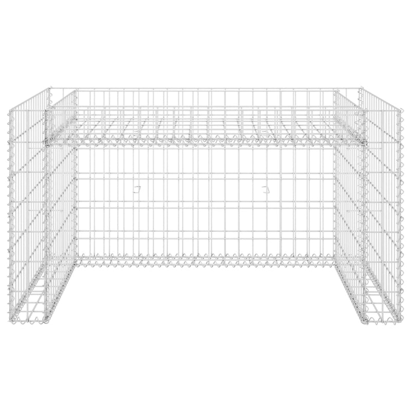 Lawn Mower Garage with Raised Bed 110x80x60 cm Steel Wire