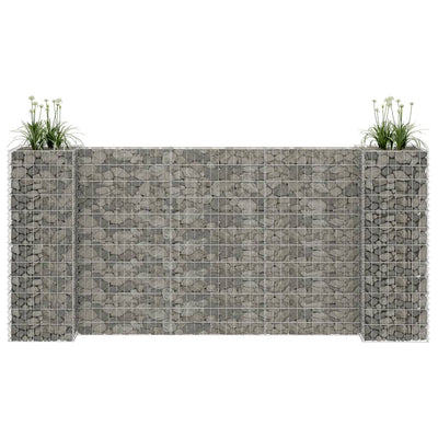 H-Shaped Gabion Planter Steel Wire 260x40x120 cm