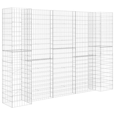 H-Shaped Gabion Planter Steel Wire 260x40x180 cm