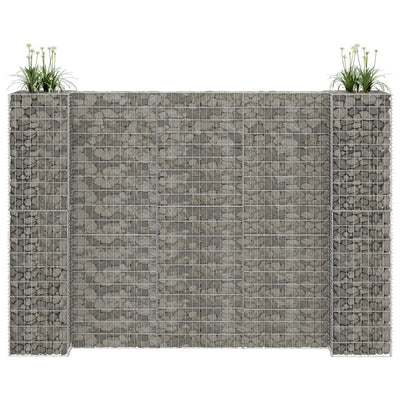 H-Shaped Gabion Planter Steel Wire 260x40x200 cm