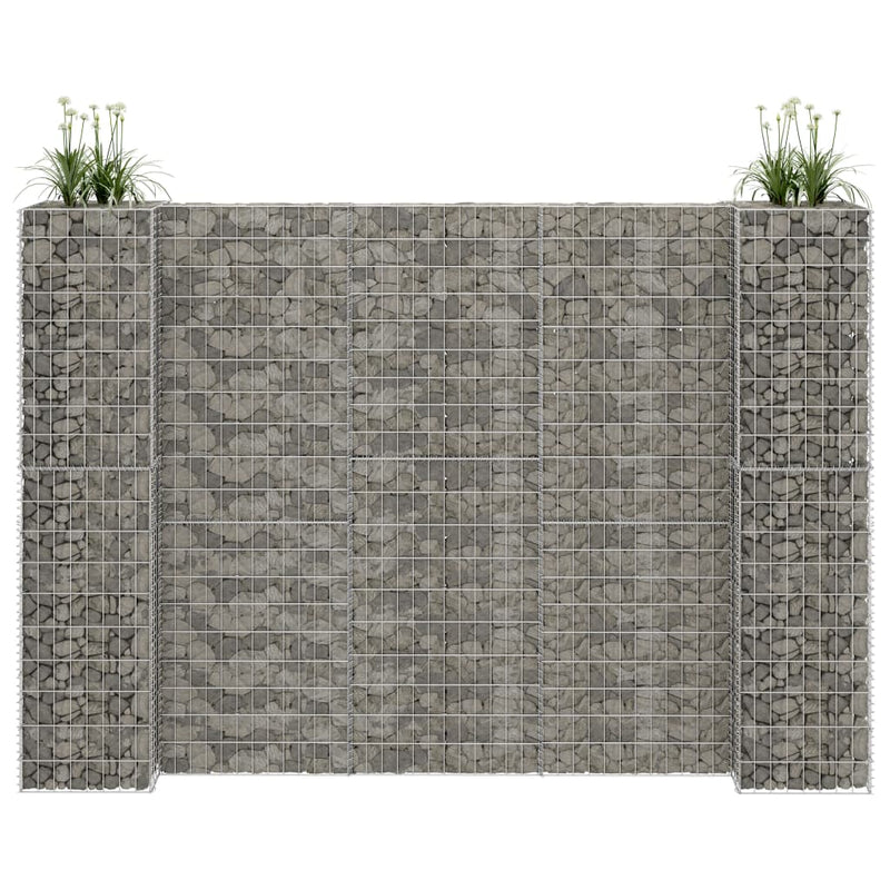 H-Shaped Gabion Planter Steel Wire 260x40x200 cm