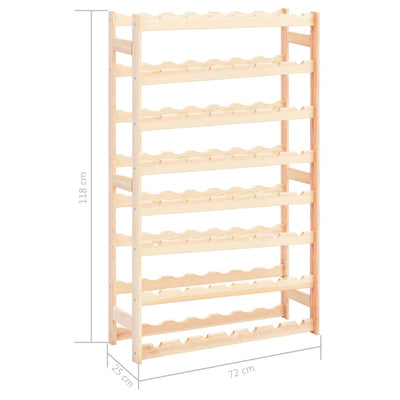 Wine Rack for 56 Bottles Solid Wood Pine