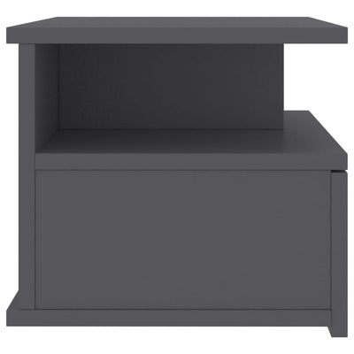 Floating Nightstand Grey 40x31x27 cm Engineered Wood