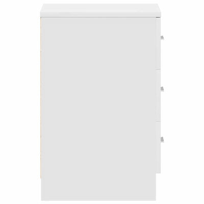 Bedside Cabinets 2 pcs White 38x35x56 cm Engineered Wood