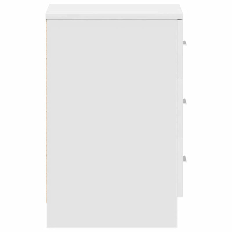 Bedside Cabinets 2 pcs White 38x35x56 cm Engineered Wood