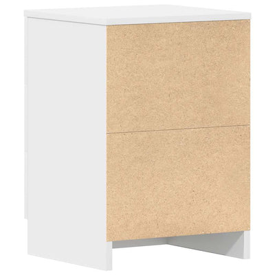 Bedside Cabinets 2 pcs White 38x35x56 cm Engineered Wood