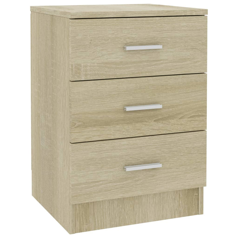 Bedside Cabinet Sonoma Oak 38x35x56 cm Engineered Wood