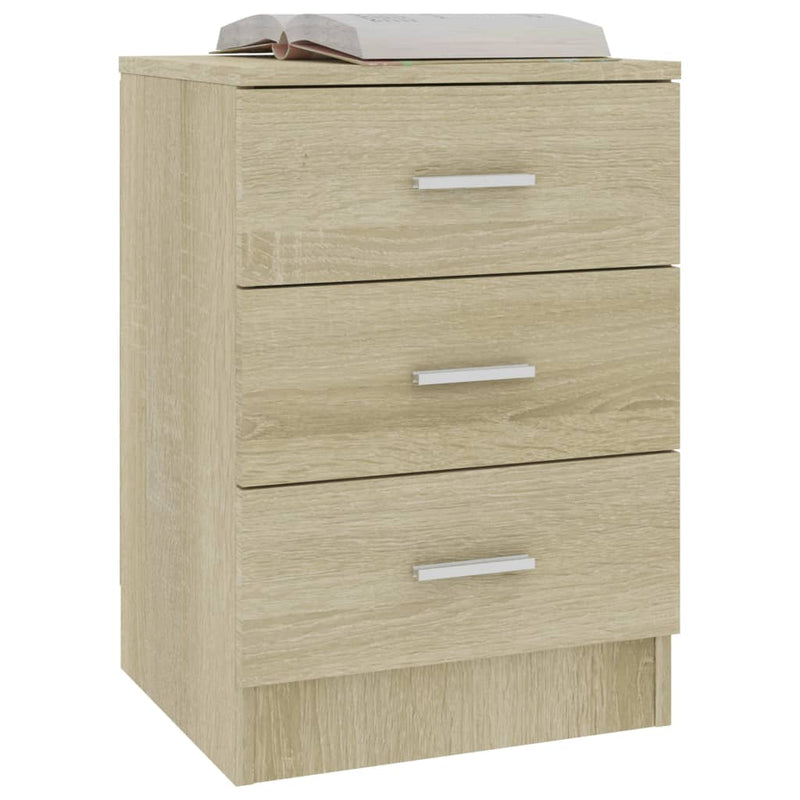 Bedside Cabinet Sonoma Oak 38x35x56 cm Engineered Wood