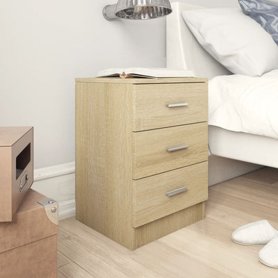 Bedside Cabinets 2 pcs Sonoma Oak 38x35x56 cm Engineered Wood