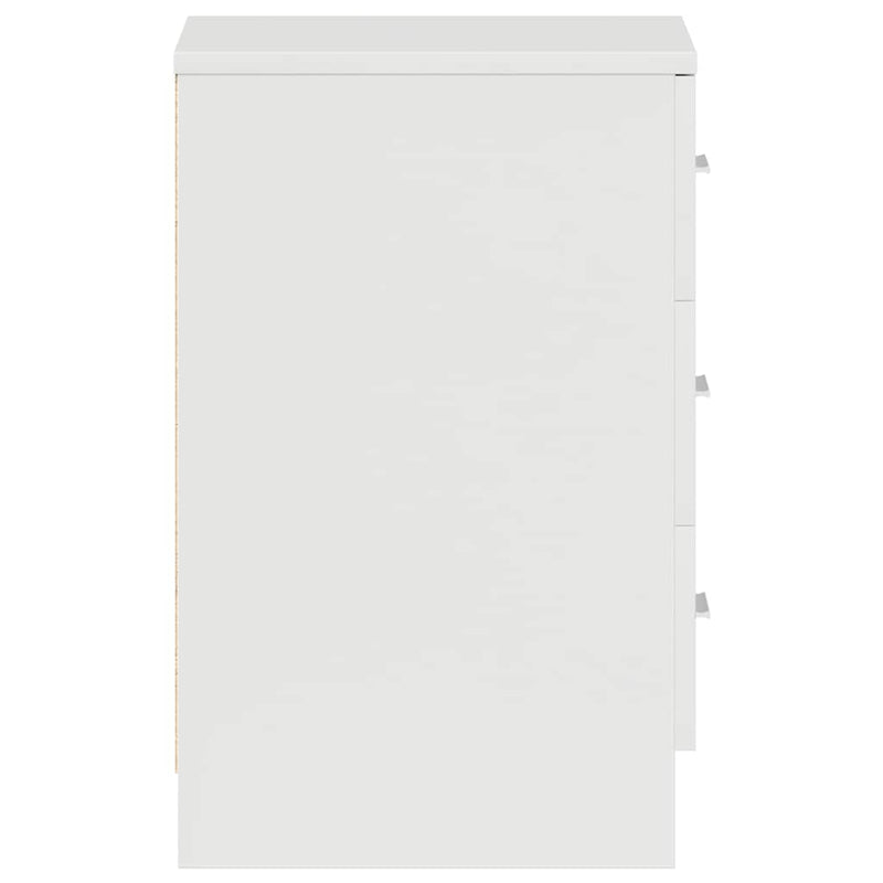 Bedside Cabinets 2 pcs High Gloss White 38x35x56 cm Engineered Wood