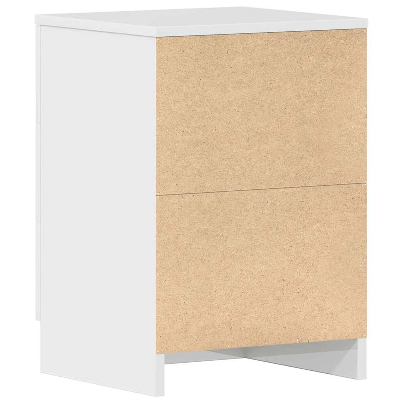 Bedside Cabinets 2 pcs High Gloss White 38x35x56 cm Engineered Wood
