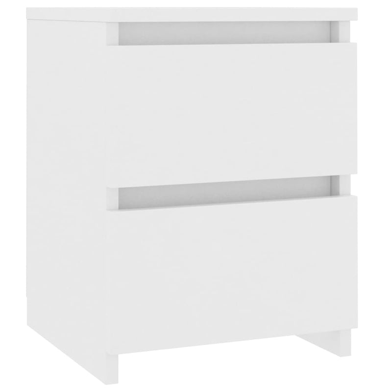 Bedside Cabinet White 30x30x40 cm Engineered Wood