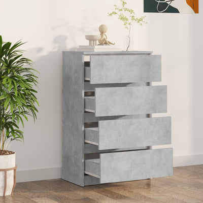 Sideboard Concrete Grey 60x35x98.5 cm Engineered Wood