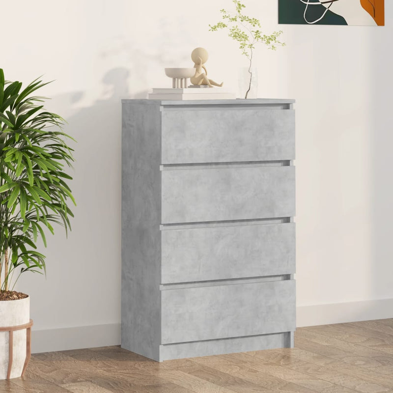 Sideboard Concrete Grey 60x35x98.5 cm Engineered Wood