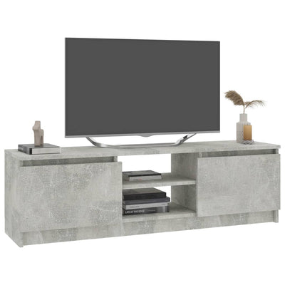 TV Cabinet Concrete Grey 120x30x35.5 cm Engineered Wood