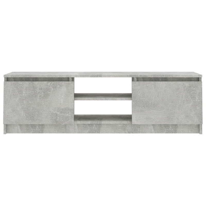 TV Cabinet Concrete Grey 120x30x35.5 cm Engineered Wood