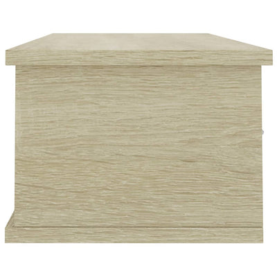 Wall-mounted Drawer Shelf Sonoma Oak 88x26x18.5 cm Engineered Wood