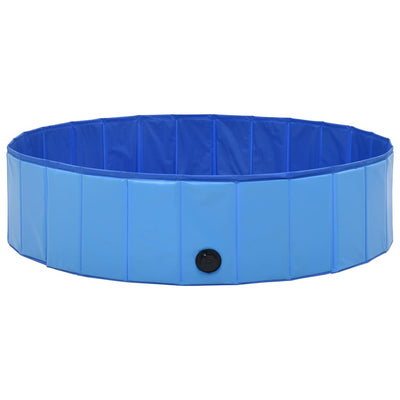 Foldable Dog Swimming Pool Blue 120x30 cm PVC