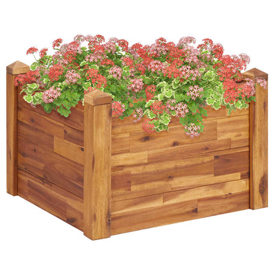 Garden Raised Bed 60x60x44 cm Solid Acacia Wood