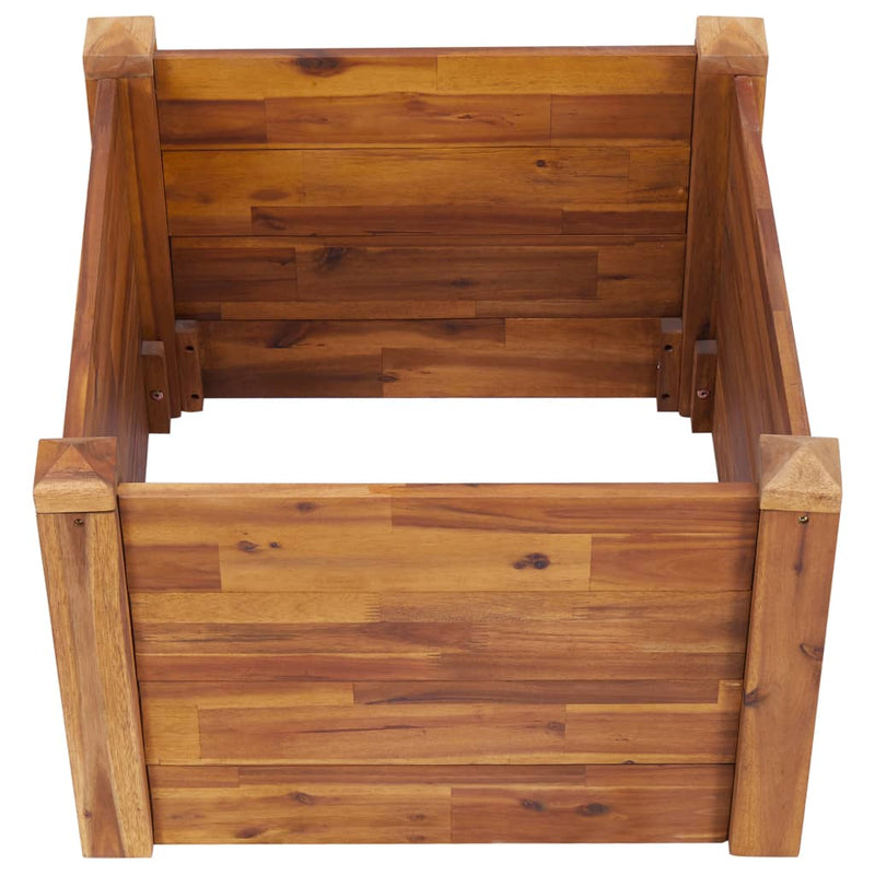 Garden Raised Bed 60x60x44 cm Solid Acacia Wood