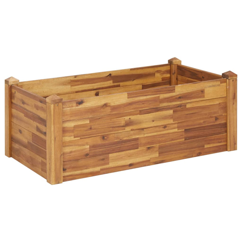 Garden Raised Bed 110x60x44 cm Solid Acacia Wood