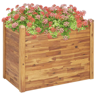 Garden Raised Bed 110x60x84 cm Solid Acacia Wood