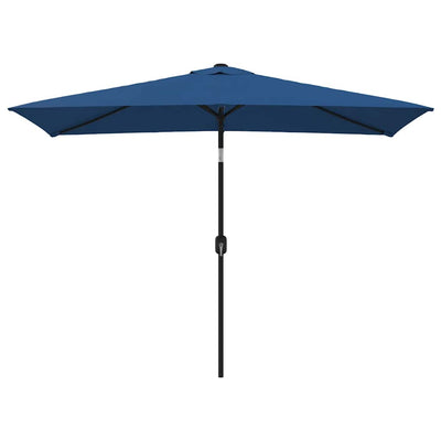 Garden Parasol with Metal Pole 300x200 cm Azure