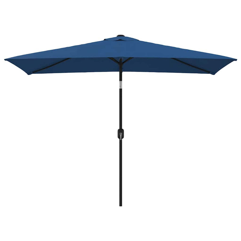 Garden Parasol with Metal Pole 300x200 cm Azure