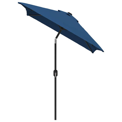 Garden Parasol with Metal Pole 300x200 cm Azure