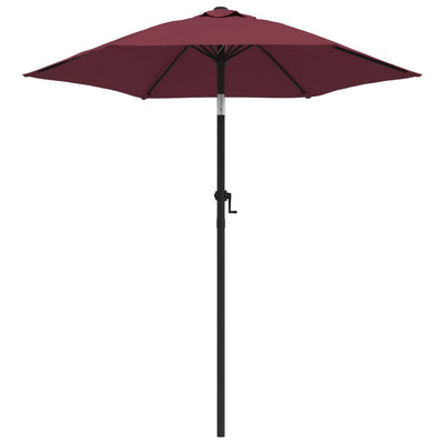 Parasol Burgundy 200x224 cm Aluminium