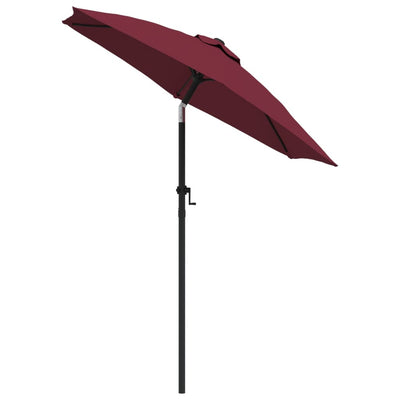 Parasol Burgundy 200x224 cm Aluminium