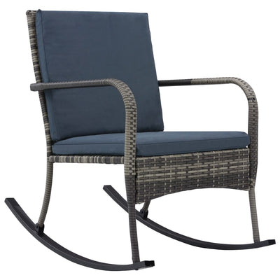 Garden Rocking Chair Poly Rattan Anthracite